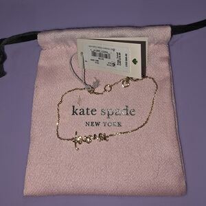 Kate Spade Gold Script Bracelet - Forever With Dust Bag